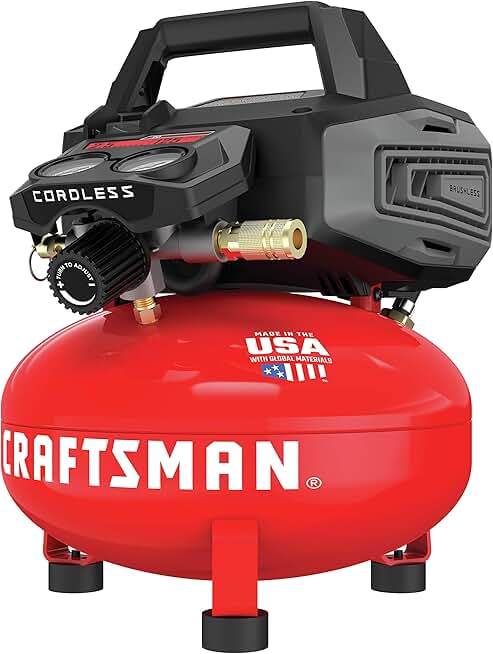CRAFTSMAN V20 Compressor, Cordless, 2.5-Gallon, 125 PSI (CMCC2520M1)