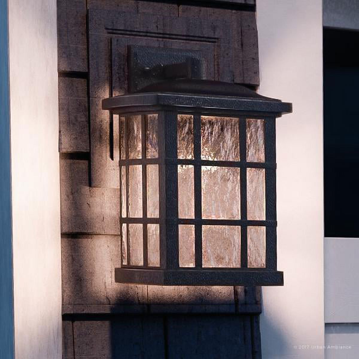 Urban Ambiance Luxury Craftsman Outdoor Wall Light, Medium Size: 15.5
