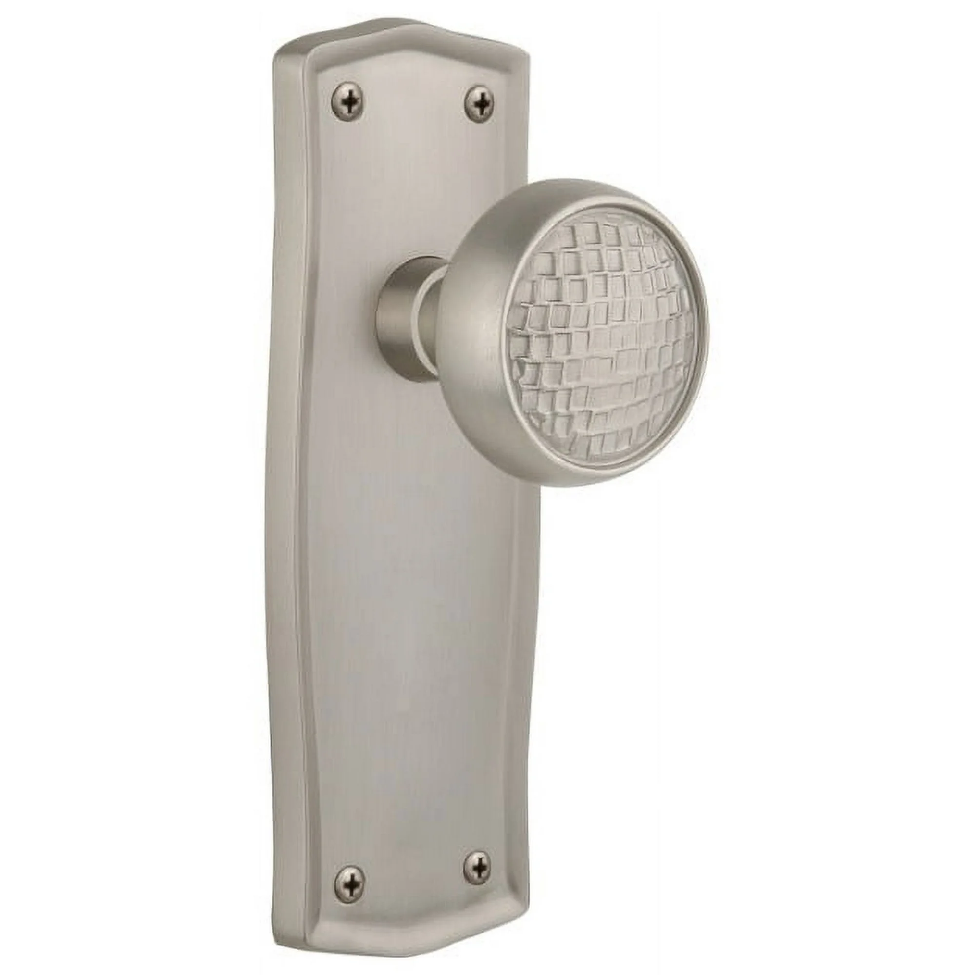 Nostalgic Warehouse Pracra_Psg_238_Nk Craftsman Solid Brass Passage Door Knob Set - Nickel