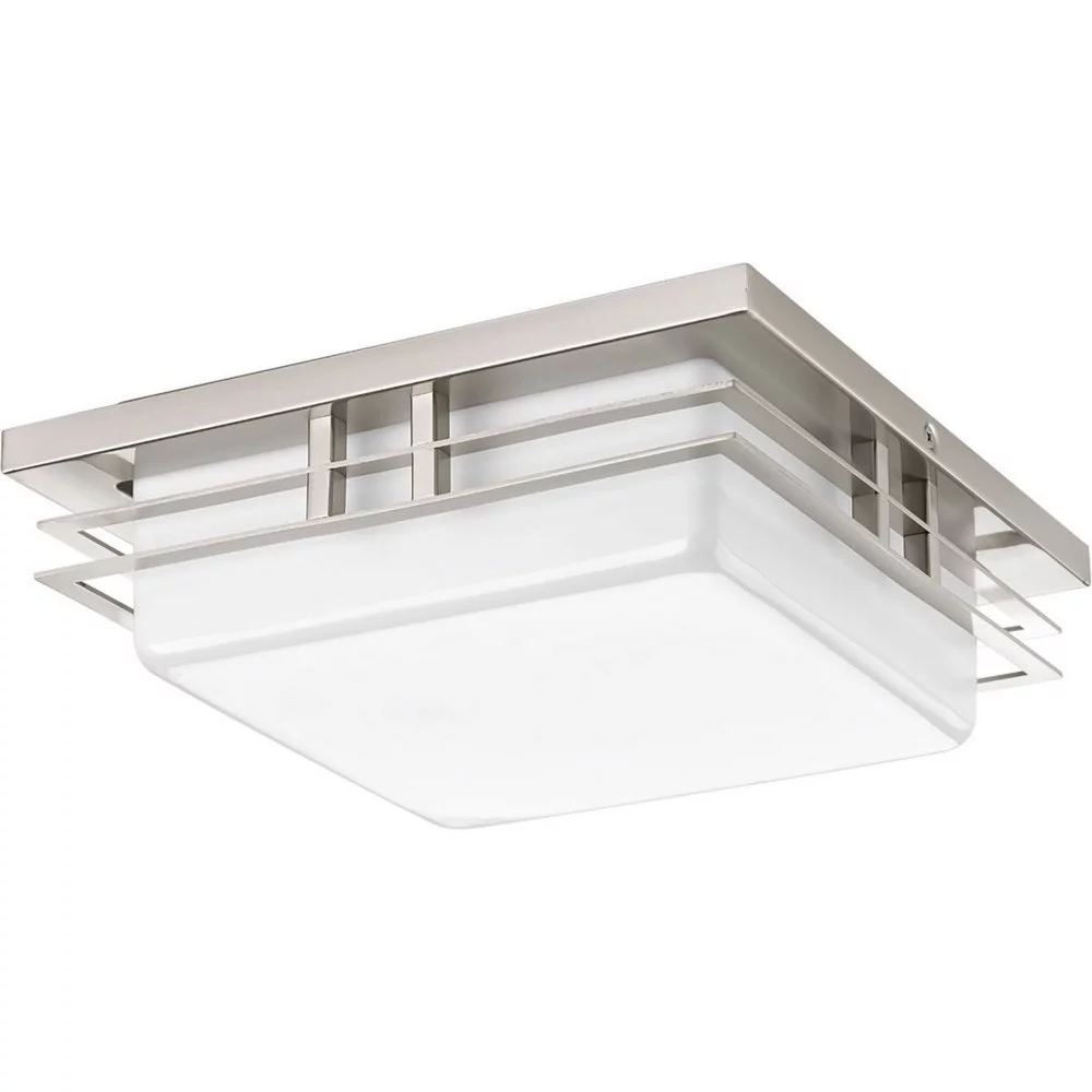 P3447-0930K9-Progress Lighting-Helm LED - Close-to-Ceiling Light - 1 Light in Modern Craftsman and Modern style - 11 Inches wide by 3.75 Inches