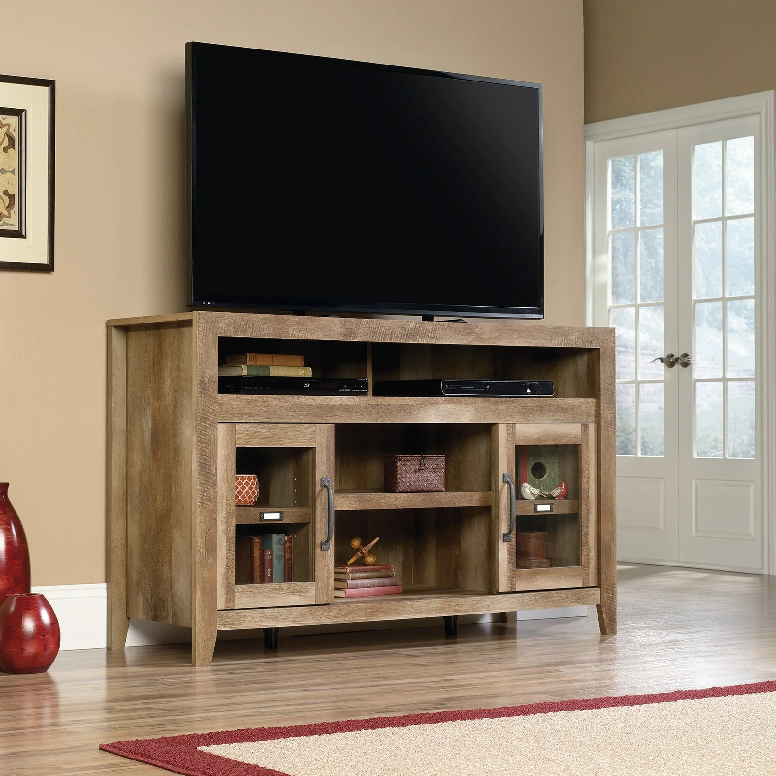 Sauder Dakota Pass TV Stand Credenza for TVs up to 60