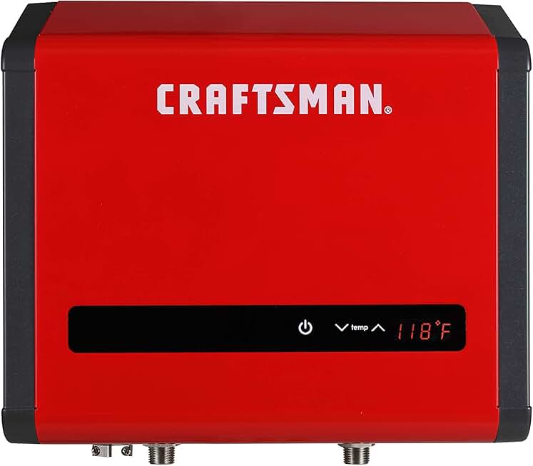 CRAFTSMAN 18kW 240-Volt 3.7 GPM Electric Tankless Water Heater, hot water heater for 1-1.5 Bathrooms