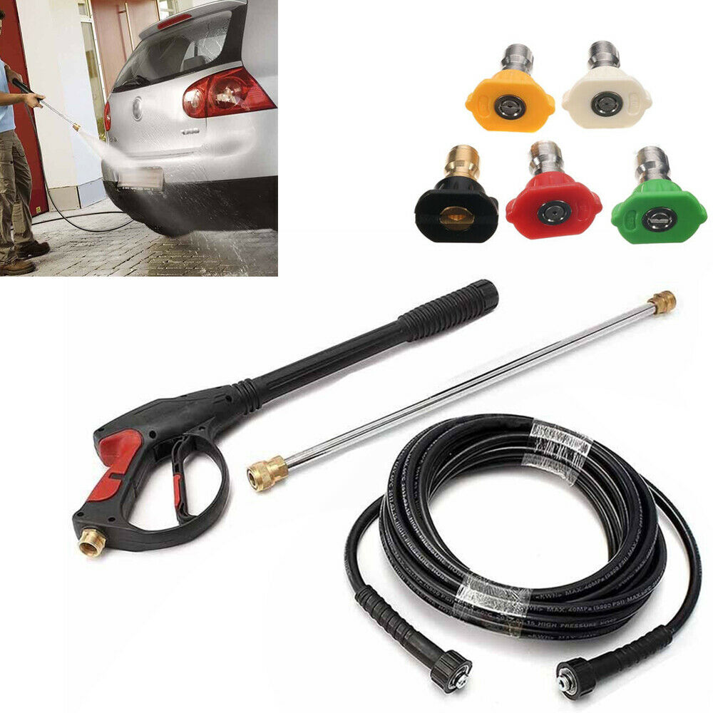 3000 PSI Pressure Washer Gun Power Washer Spray Gun Kit with Universal M22 Connector and 5 Quick Connect nozzles for Generac Briggs Craftsman