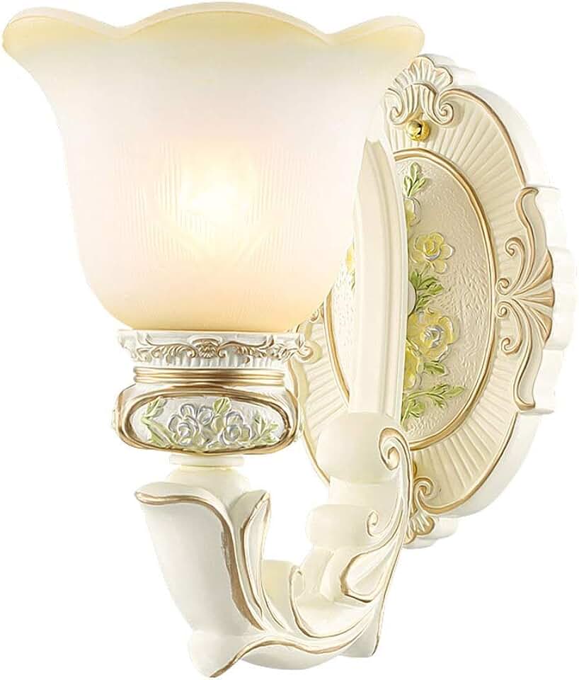 MOBYAT European Living Room Background Wall Bracket Light Creative Personality Restaurant Aisle Stair Light Vintage Bedside Wall Light Exquisite Craftsmanship Suction Wall Lamp E27 Stylish (Color : S