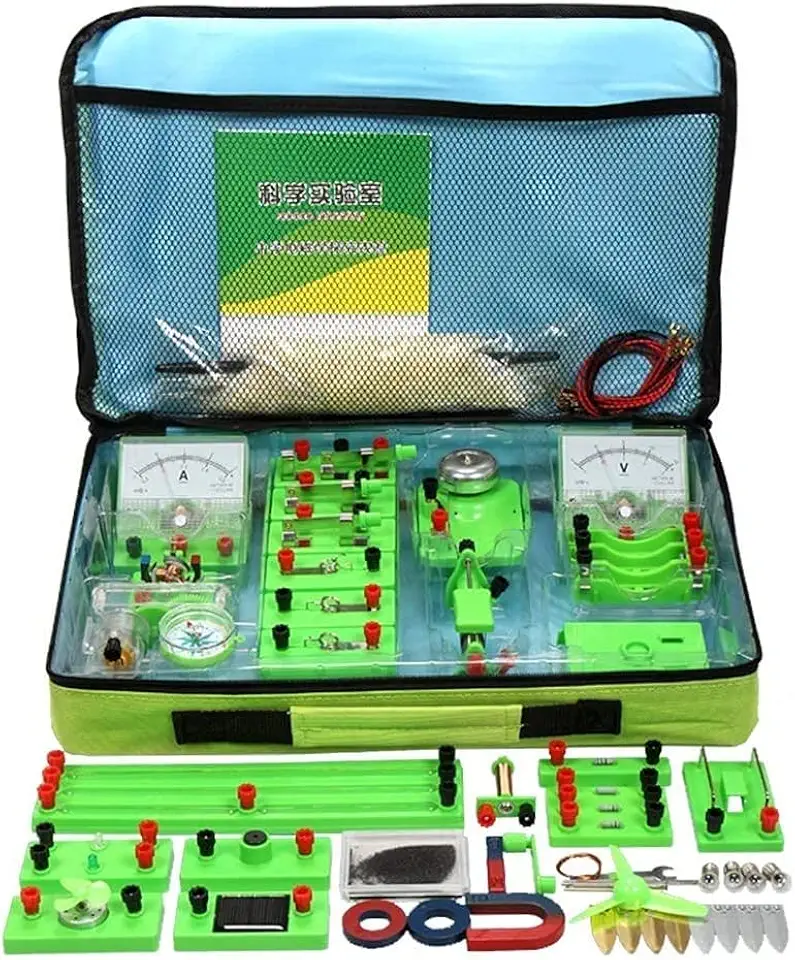 Physical Electricity Experiment Box Student Electromagnetic Experiment Box Circuit Experiment Equipment Scientific Experiment Kit fine Craftsmanship High Stability