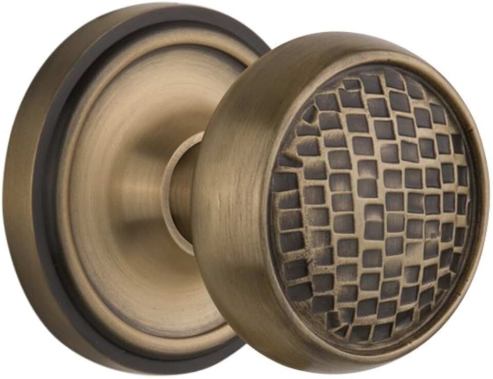 Nostalgic Warehouse 716382 Classic Rosette with Craftsman Door Knob, Passage - 2.375