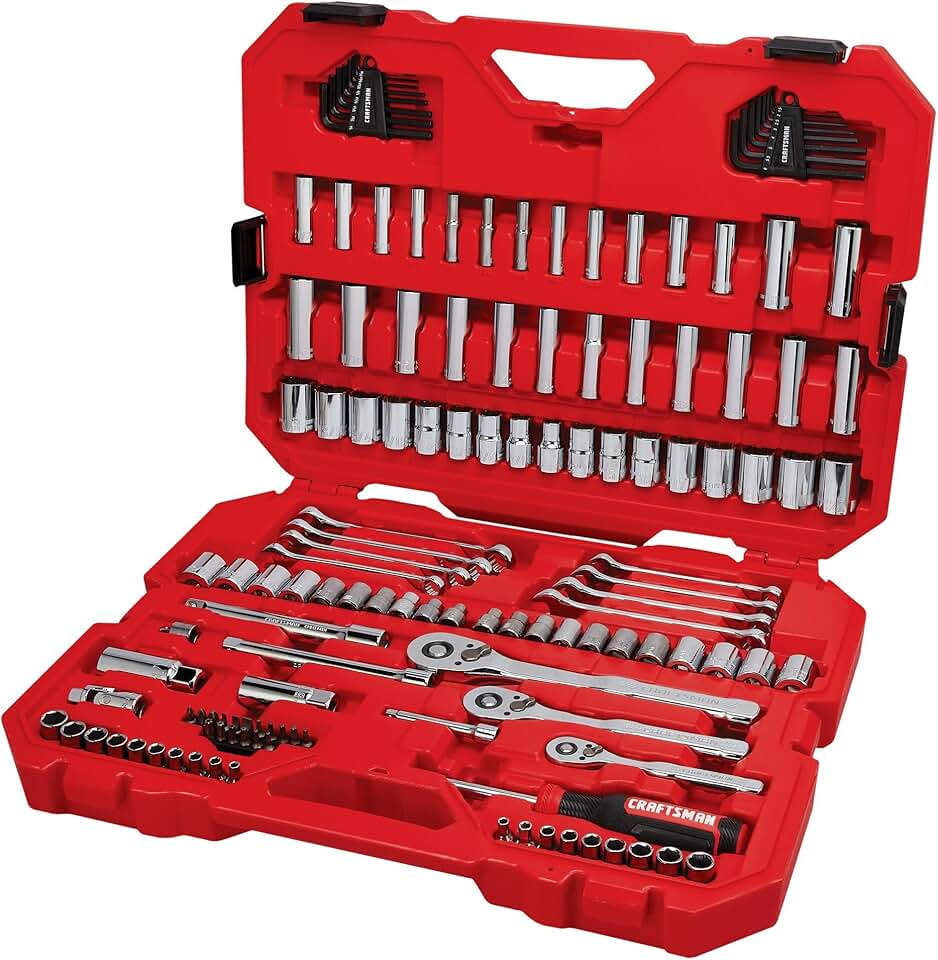 CRAFTSMAN Mechanics Tool Set, 1/4 and 3/8 Inch Drive, 135 Piece (CMMT12124)