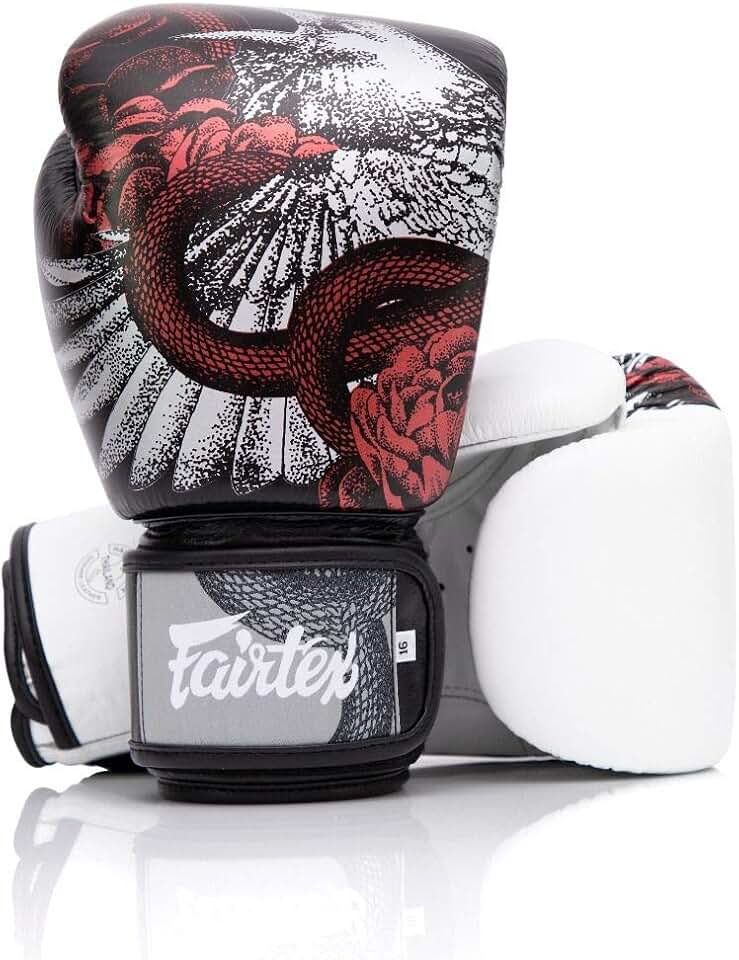 Fairtex Beauty of Survival Limited Edition Boxing Gloves | Premium Craftsmanship |Full-Grain Leather| Stylish Design | Adjustable Fit | Unique Artwork | Velcro Straps