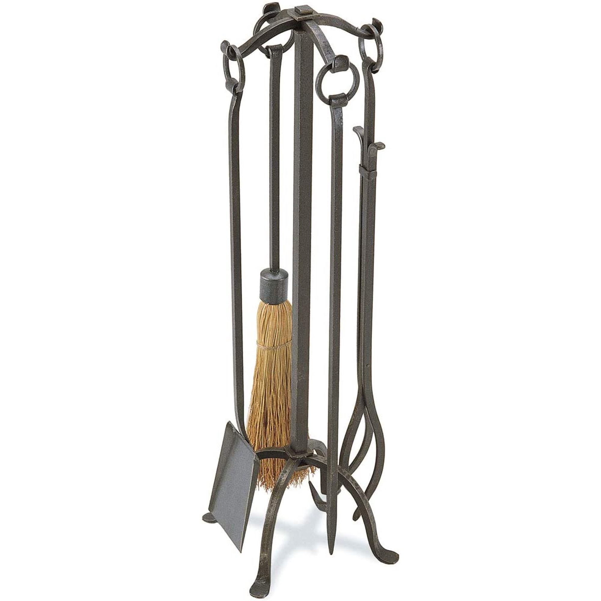THUMB Craftsman 18018 Fireplace Tool Set - Vintage Iron, 31