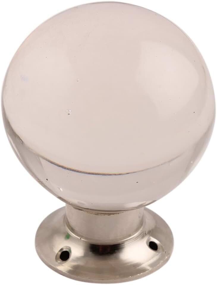 IndianShelf 10 Pack Glass Round Clear Drawer Knobs for Kitchen Cabinet Hardware Door Pulls Decorative Dresser Luxurious Craftsmanship