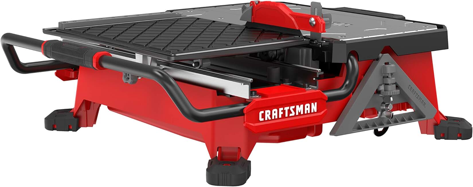 CRAFTSMAN V20 Tile Cutter, Wet Tile Saw, Compact Sliding Cart, 7 inch, Cordless, Battery and Charger (CMCS4000M1)