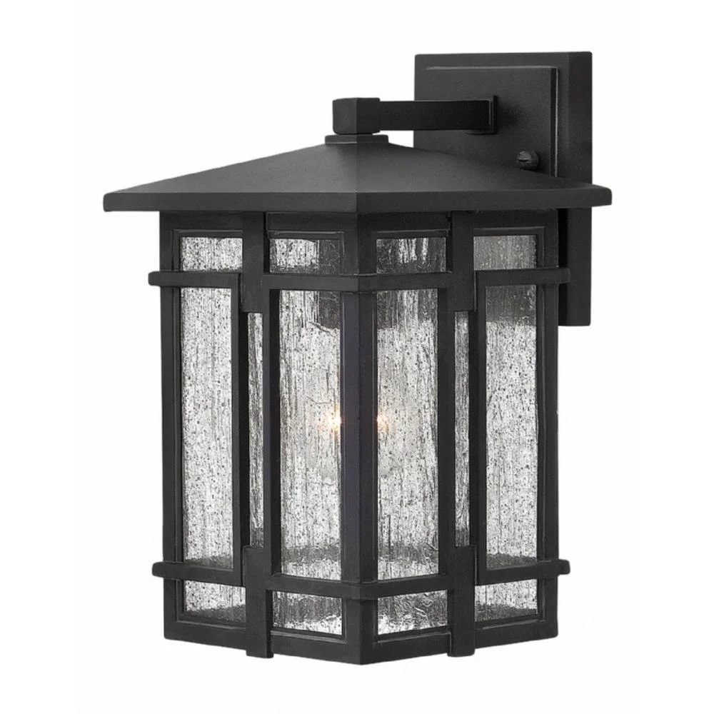 One Light Outdoor Wall Mount in Transitional-Craftsman Style 7 inches Wide By 11.5 inches High-Museum Black Finish Bailey Street Home 81-Bel-2999183
