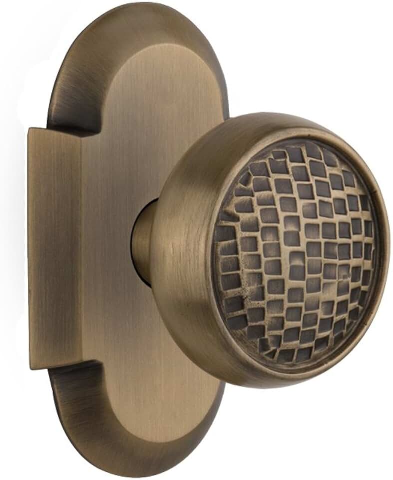 Nostalgic Warehouse Cottage Plate with Craftsman Door Knob, Passage - 2.75