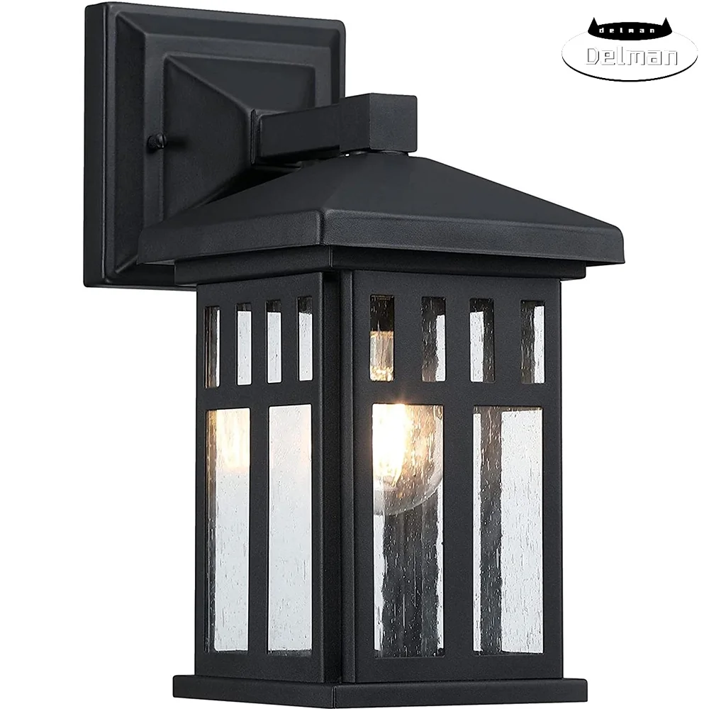 Craftsman-Style One Light Outdoor Wall Fixture