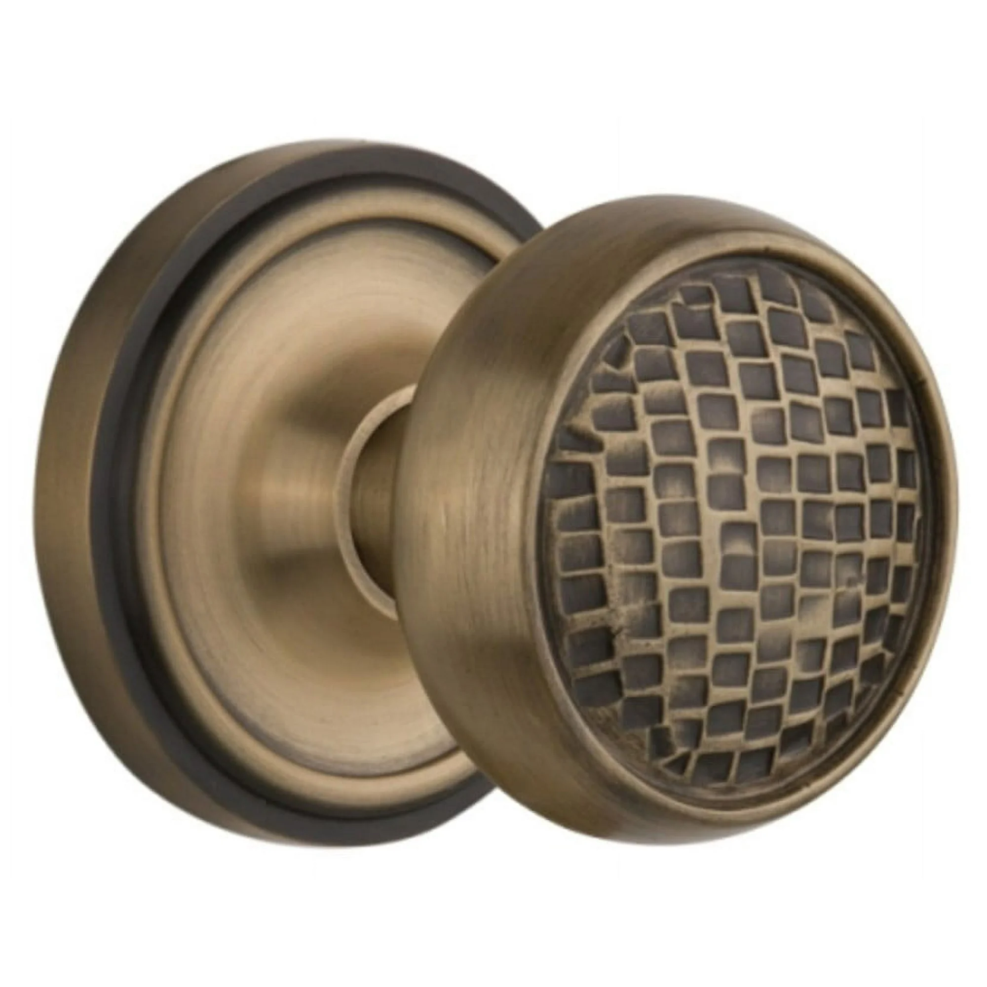 Nostalgic Warehouse Clacra_Prv_238_Nk Vintage Craftsman Solid Brass Privacy Door Knob Set