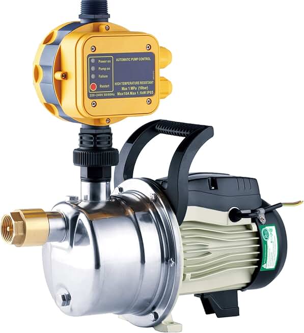 3/4HP water pressure booster pump with Smart Controller for whole house ...