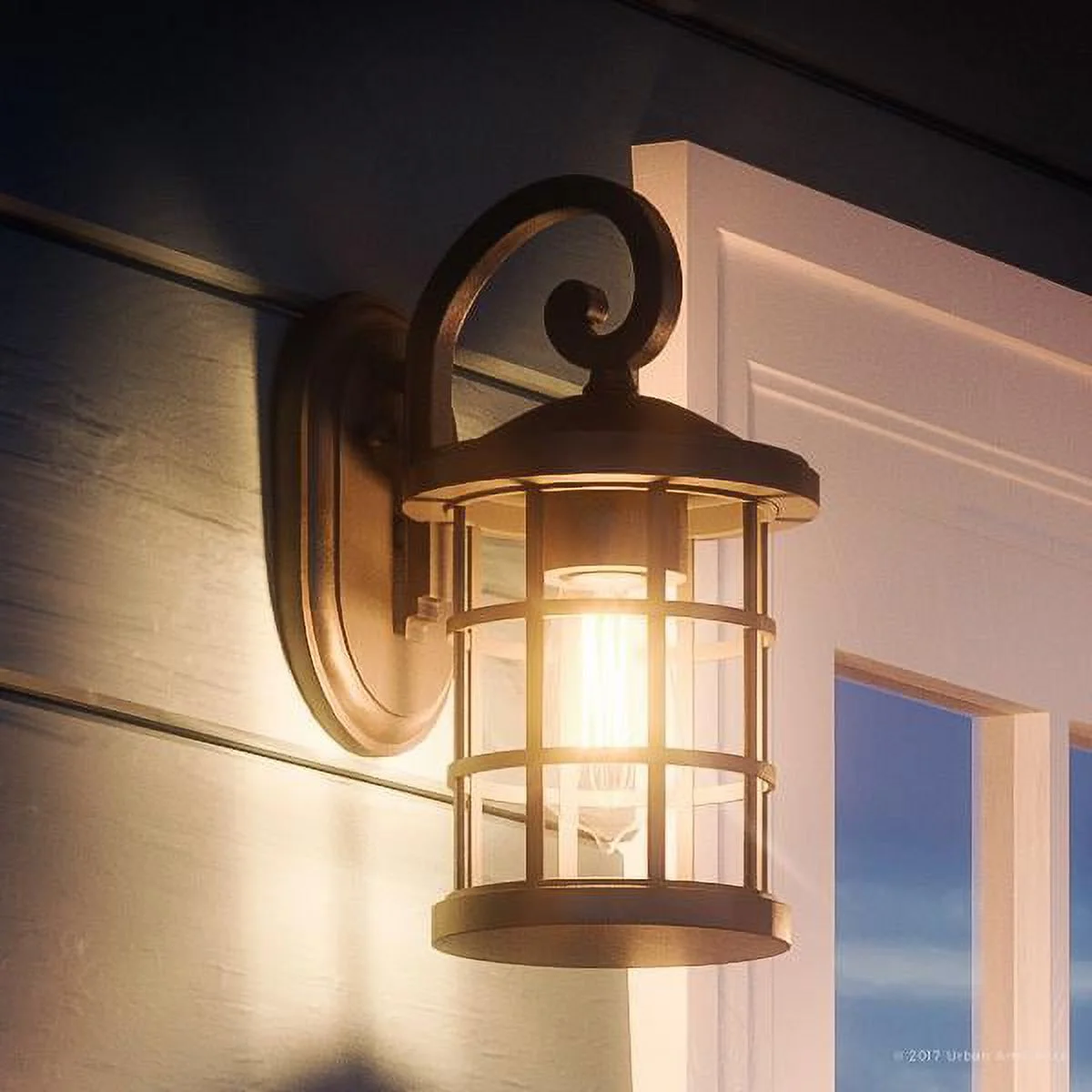 Urban Ambiance Luxury Craftsman Outdoor Wall Light, Small Size: 11