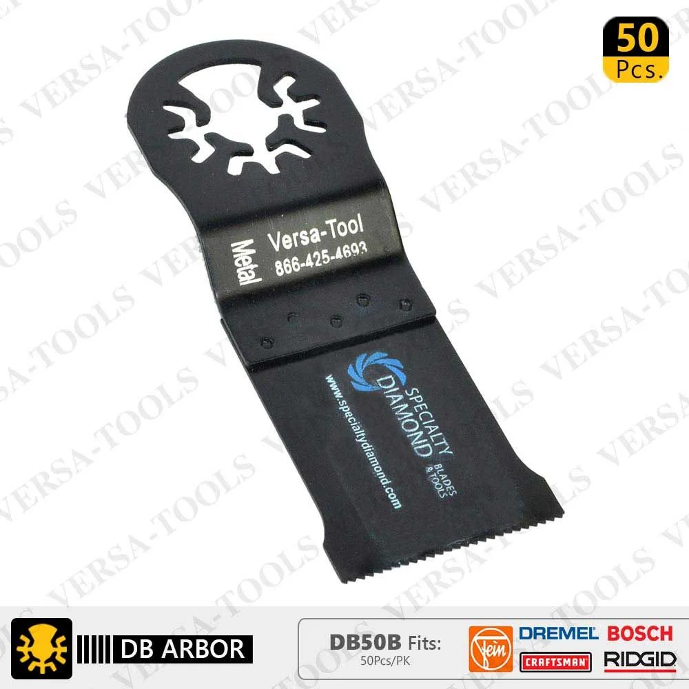 Versa Tool DB50B 35mm Bi-Metal Multi-Tool Saw Blades 50/Pack Fits Fein Multimaster, Dremel, Bosch, Craftsman, Ridgid Oscillating Tools