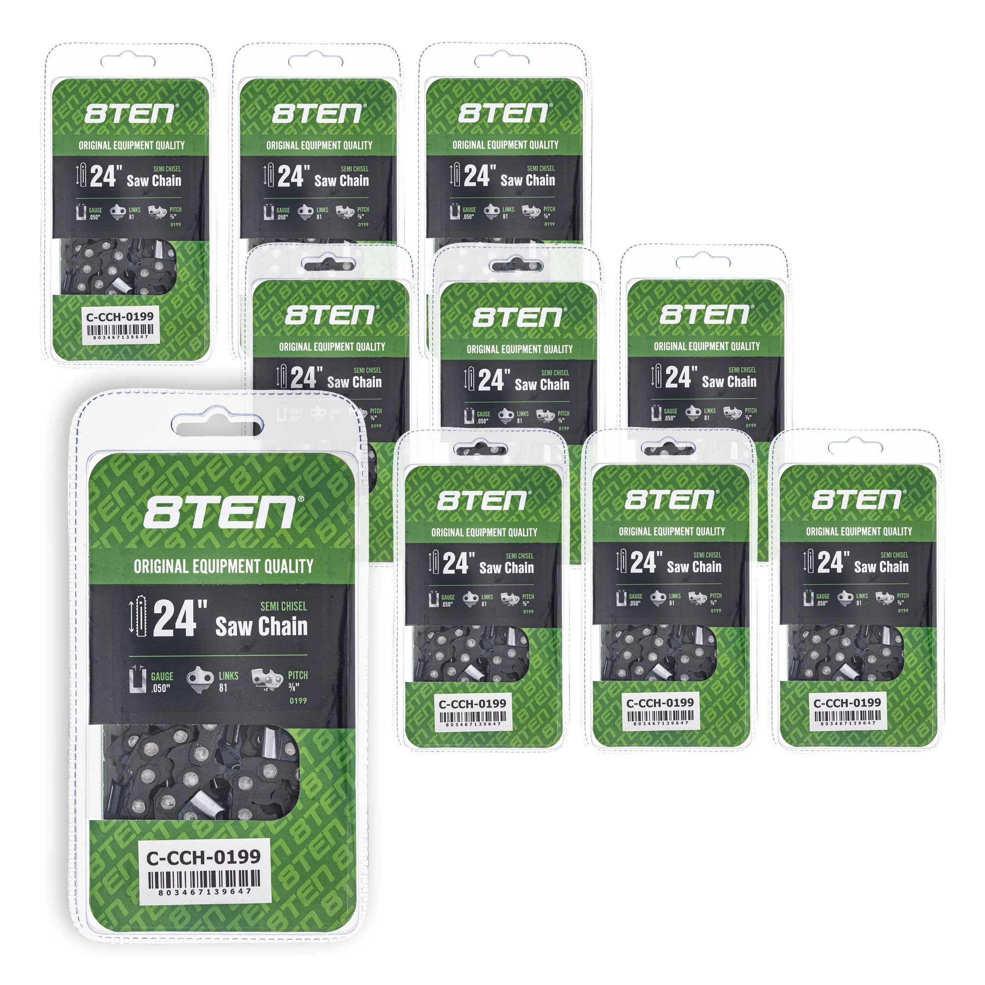 Semi Chisel Chainsaw Chain 24 inch .050 3/8 81DL for Echo Jonsered Craftsman 810-CCC2311H