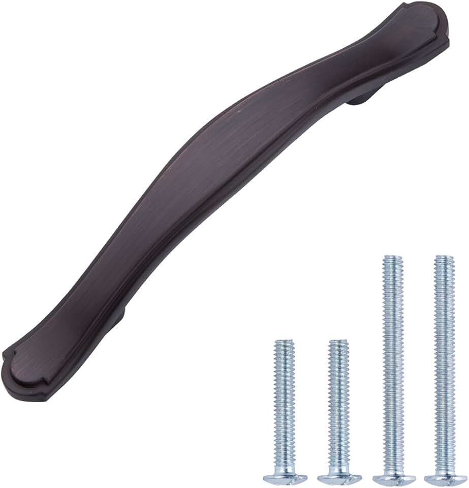 Craftsman Arch Pull Handle with Hole Centers, 3