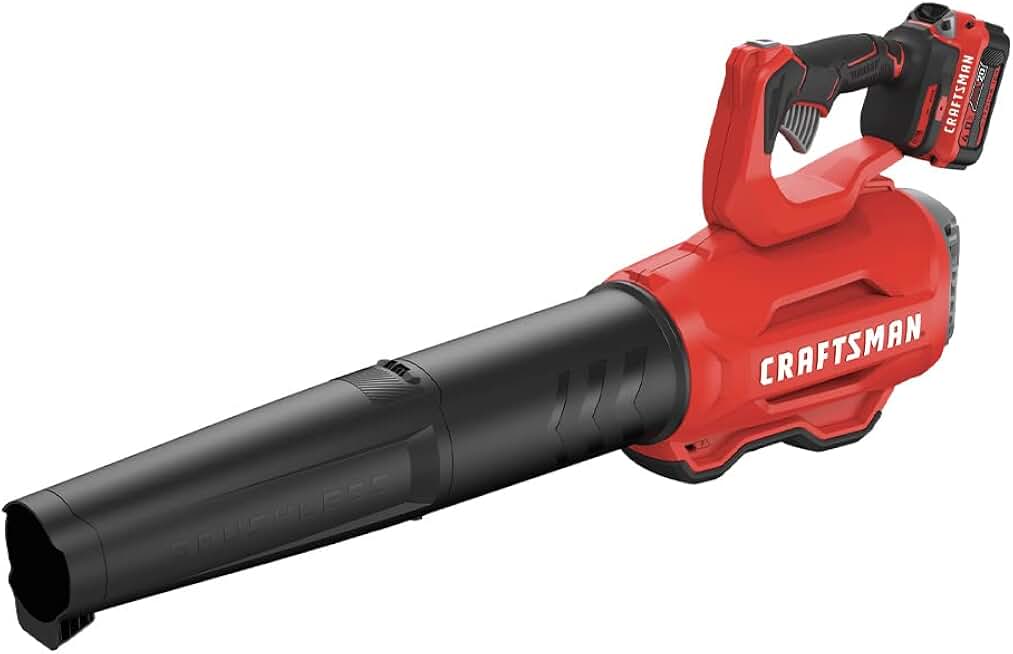 CRAFTSMAN 20V MAX Cordless Leaf Blower, Battery & Charger Included (CMCBL720M1) Red