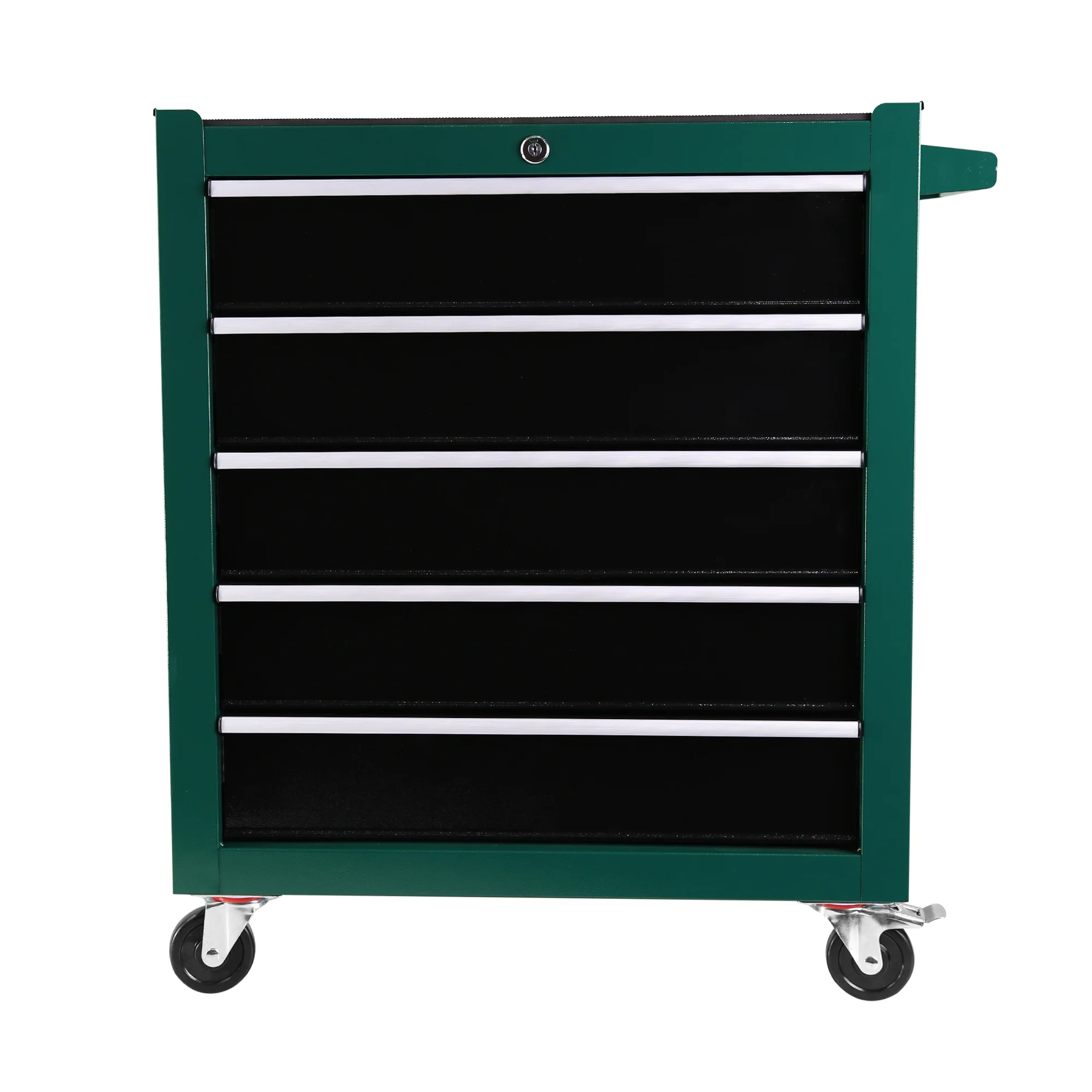IVV 5-Drawers Tool Cabinets On Wheels, Rolling Tool Chest with Drawers, Craftsman Tool Box with Keyed Locking System, Tool Storage Organizer for Warehouse, Garage, Workshop, Green