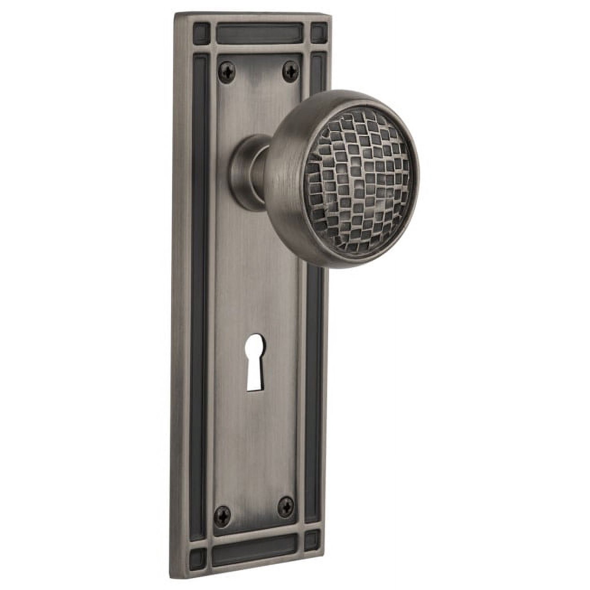 Nostalgic Warehouse Miscra_Sd_Kh Craftsman Solid Brass Single Dummy Door Knob