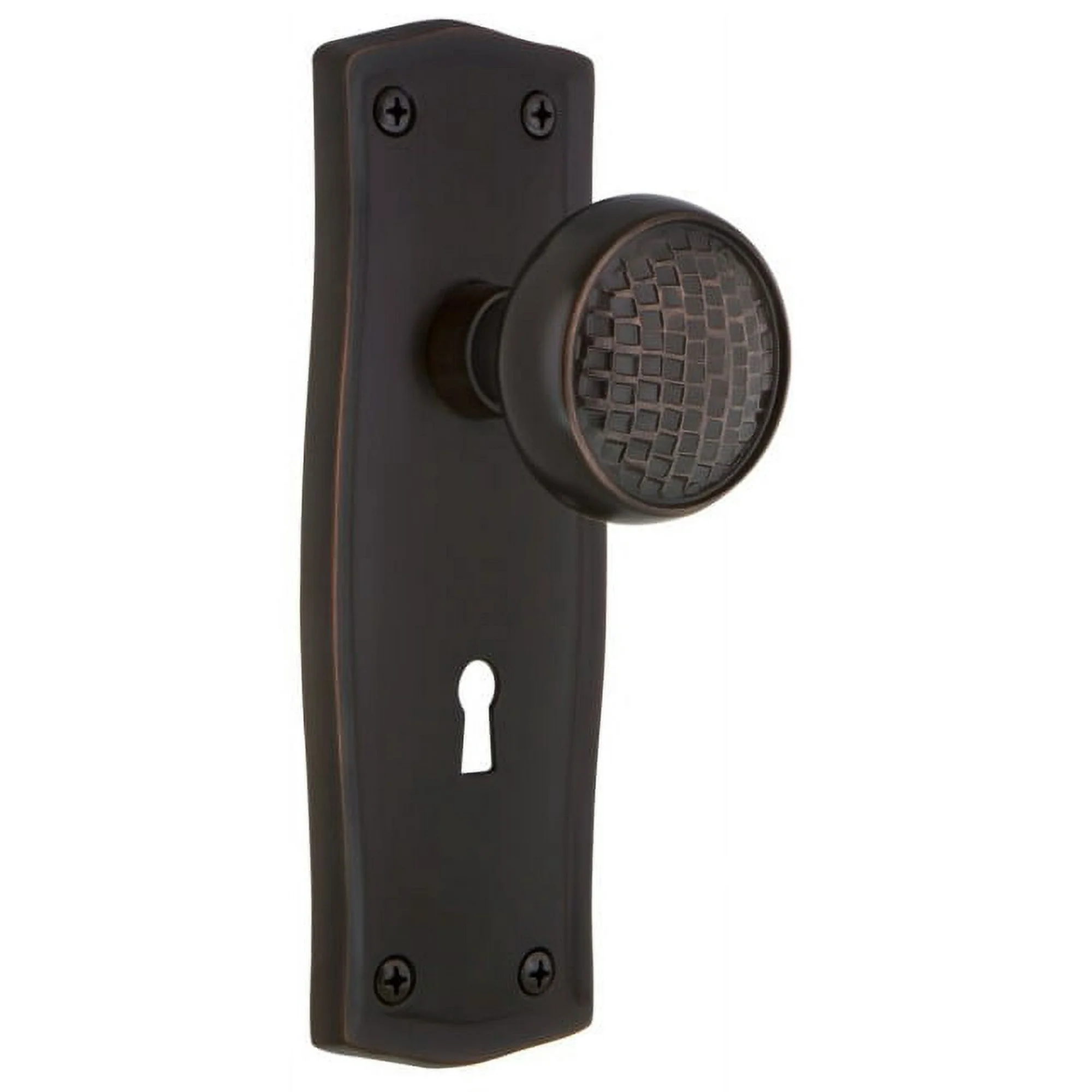 Nostalgic Warehouse Pracra_Sd_Kh Craftsman Solid Brass Single Dummy Door Knob