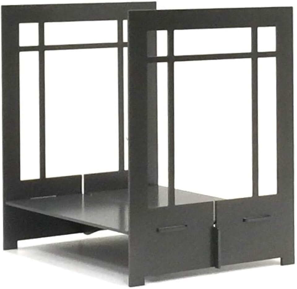 Fireplace Log Basket (Dark Pewter (Craftsman))