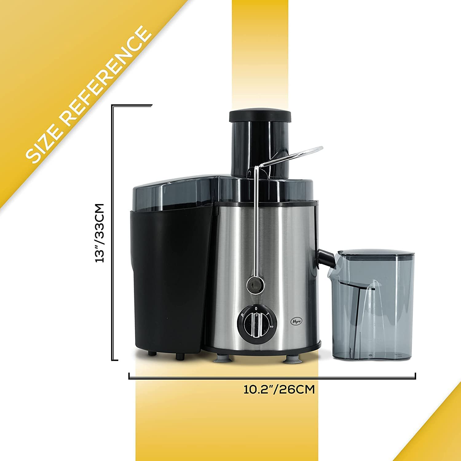 XGZHPJZ Juicer Machines   3” Wide Mouth 400W Centrifugal Juicers for Vegetable and Fruit  Juice Extractor with 3-Speed Setting  Easy to Clean  BPA Free