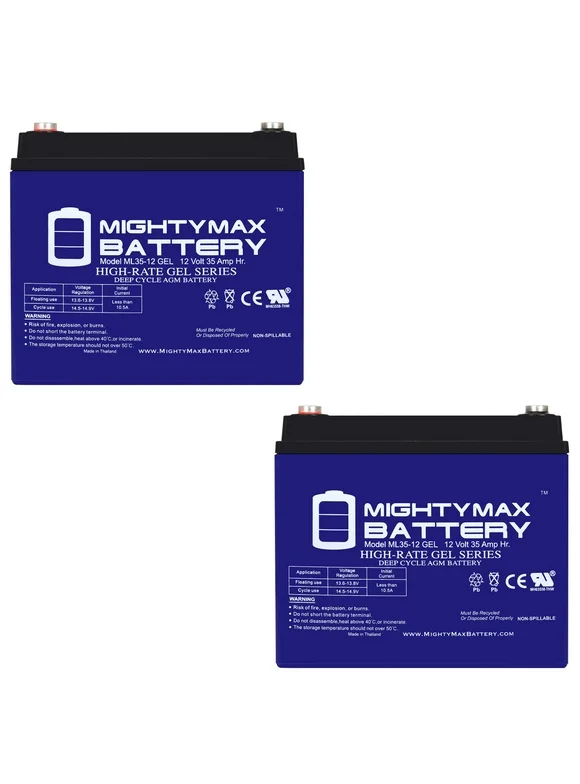 12V 35AH GEL Replacement Battery for Craftsman 25780 LawnTractor and Mower - 2 Pack