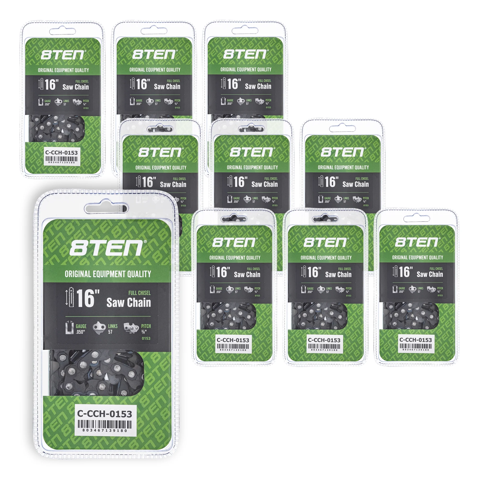 Full Chisel Chainsaw Chain 16 inch .050 3/8 57DL for Echo Craftsman Shindaiwa 810-CCC2375H