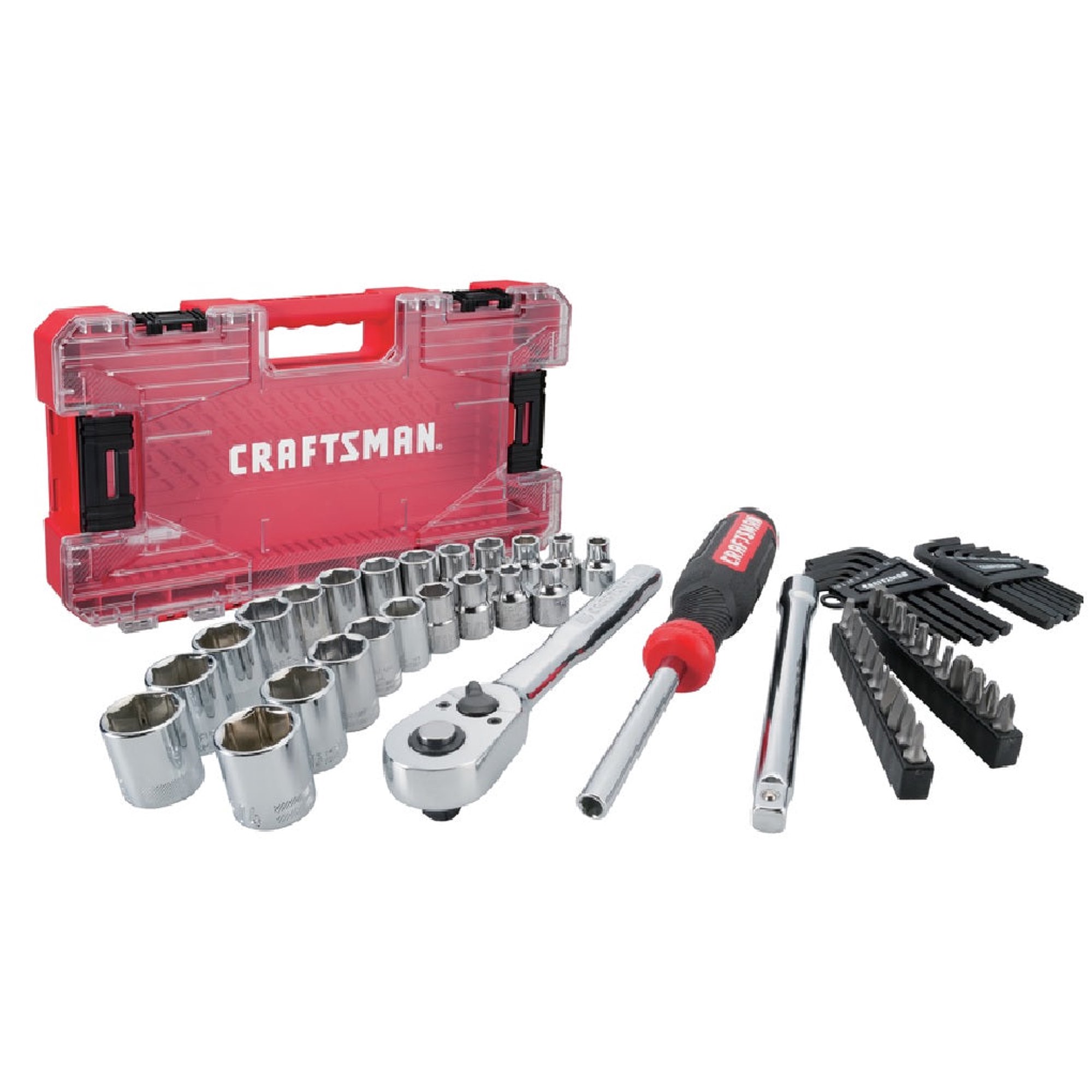 Craftsman Craftsman CMMT45063 Metric and SAE Mechanic Tool Set, Polished Chrome