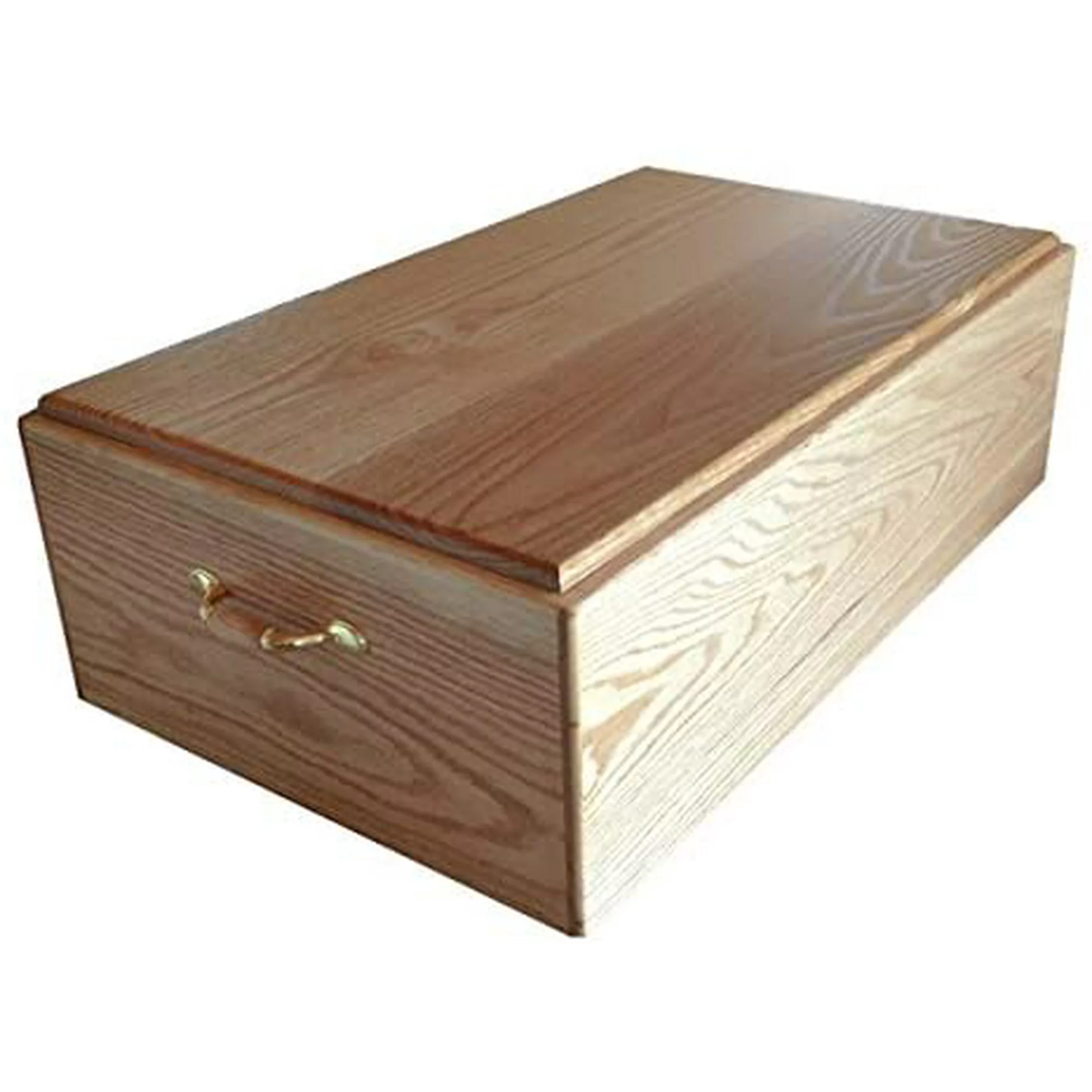 Pinnacle Woodcraft Wooden Pet Casket Coffin Box for Dogs and Cats, Handcrafted by Amish Craftsman, Medium