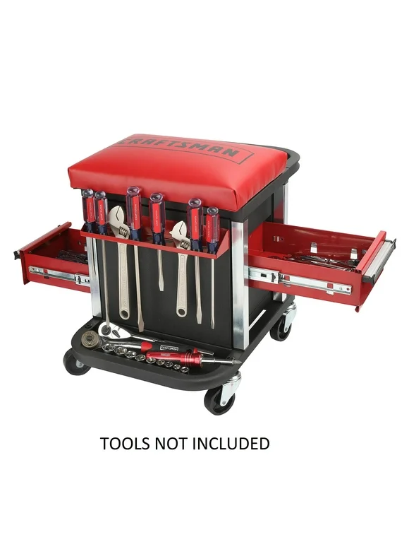 Craftsman Garage Glider Rolling Tool Chest Seat (Tools Not Included)