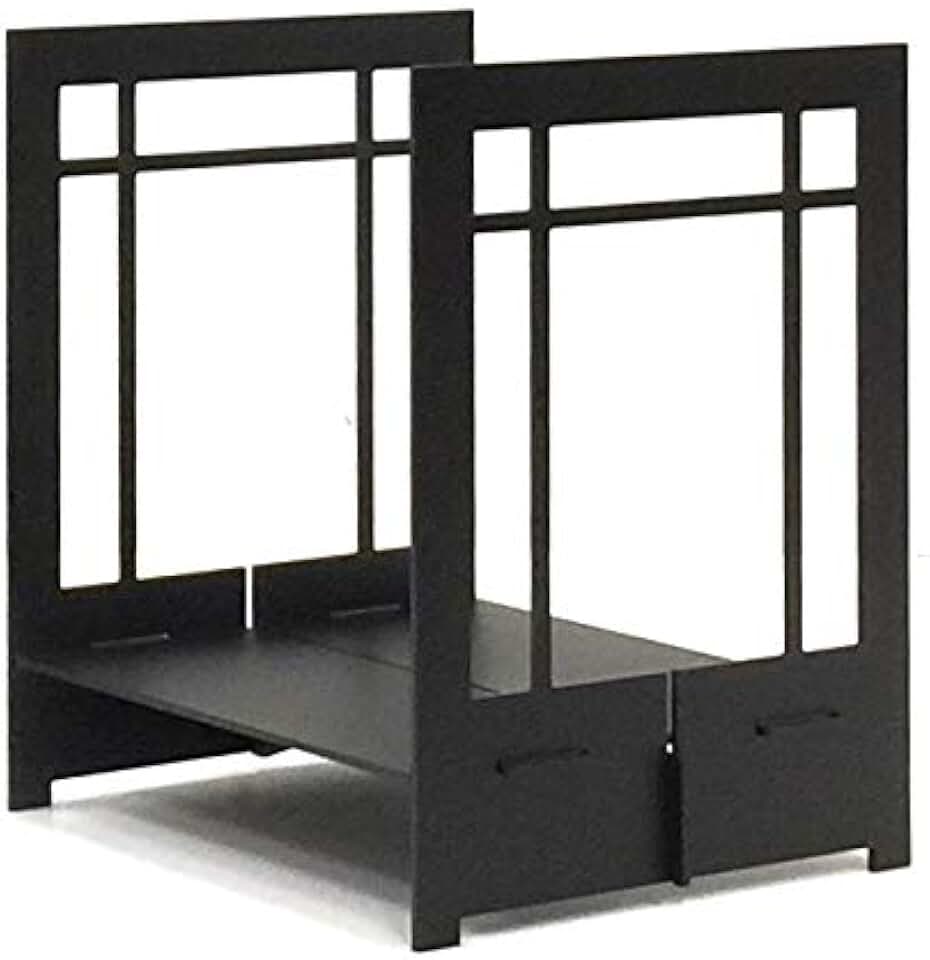 Fireplace Log Basket (Textured Black (Craftsman))