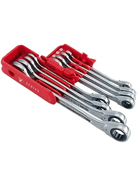 CRAFTSMAN V-SERIES Combination Ratchet Wrench Set, MM, 8 Piece (CMMT87375V)