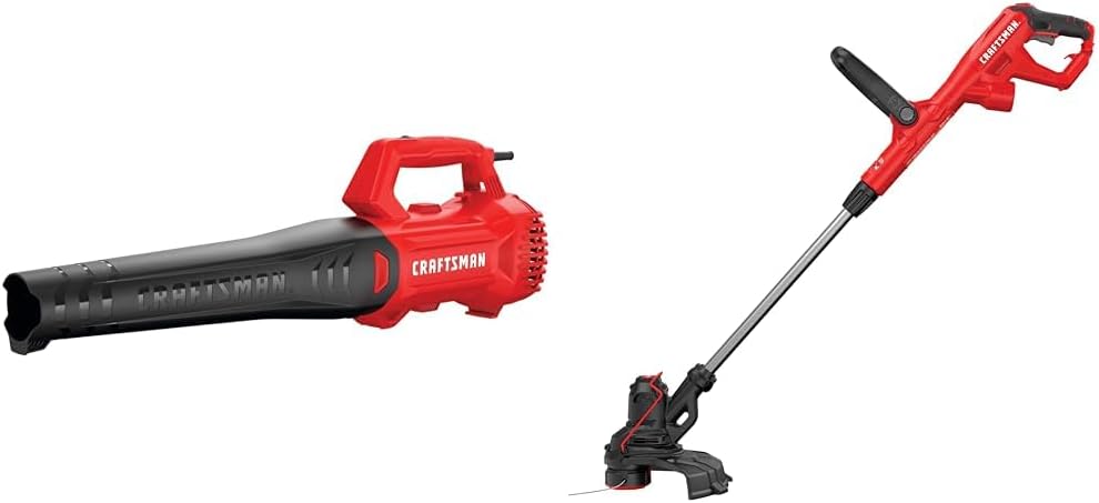 CRAFTSMAN 9 Amp Blower and 6.5 Amp 14-Inch String Trimmer Bundle