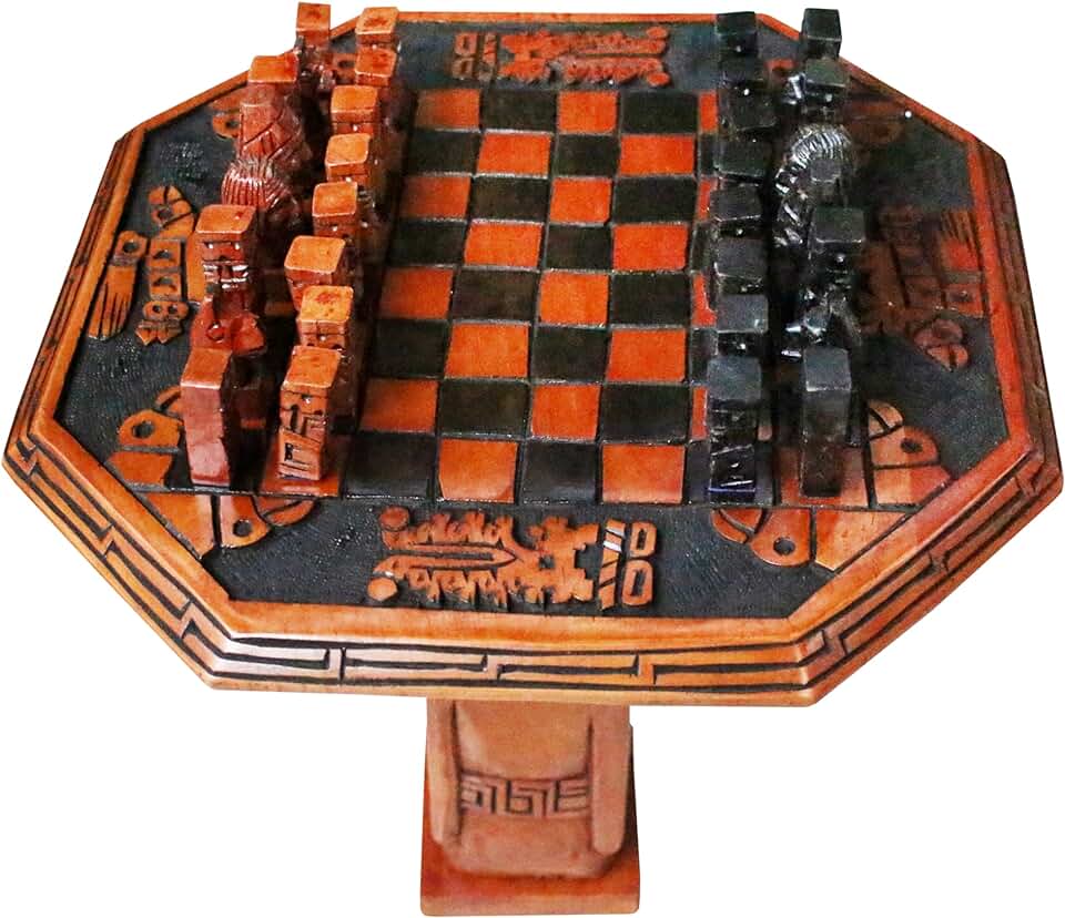 Elite Chess Set: Exquisite Hand-Tallied Oak Monolith Base & Pieces – Luxurious Gift for Chess Lovers, Special Occasions & Collectors – Authentic Artisan Craftsmanship
