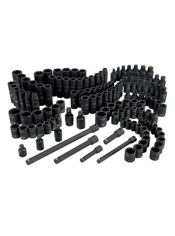 Craftsman 1/4 & 3/8 & 1/2 in. drive SAE 6 Point Mechanic's Tool Set 130 pc