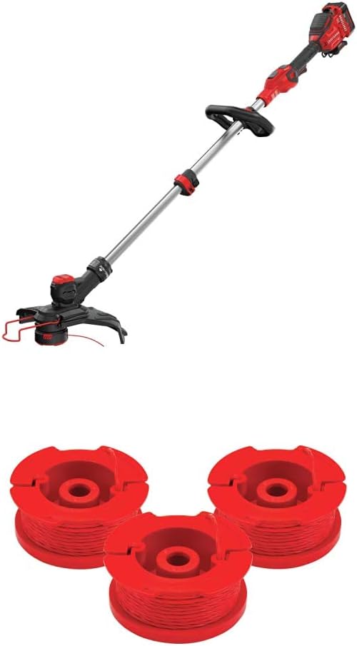 Craftsman V20* String Trimmer/Edger (CMCST910M1) and String Trimmer Line, 0.08-Inch, 3-Pack, Twist line (CMZST0803)