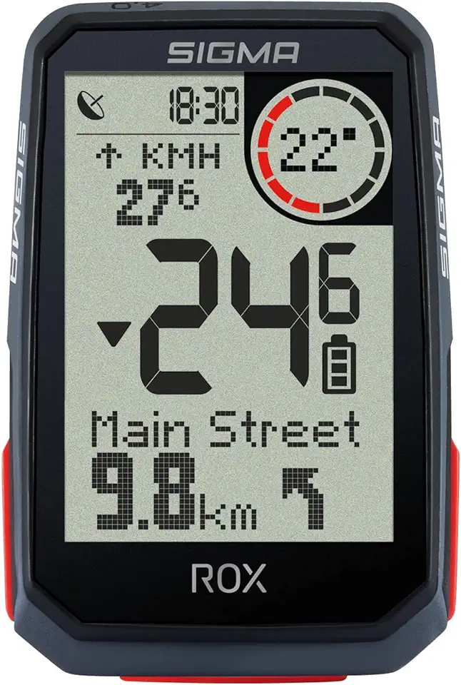 Sigma ROX 4.0 GPS Bike Computers, Black, Altitude, Navigation, Large ...