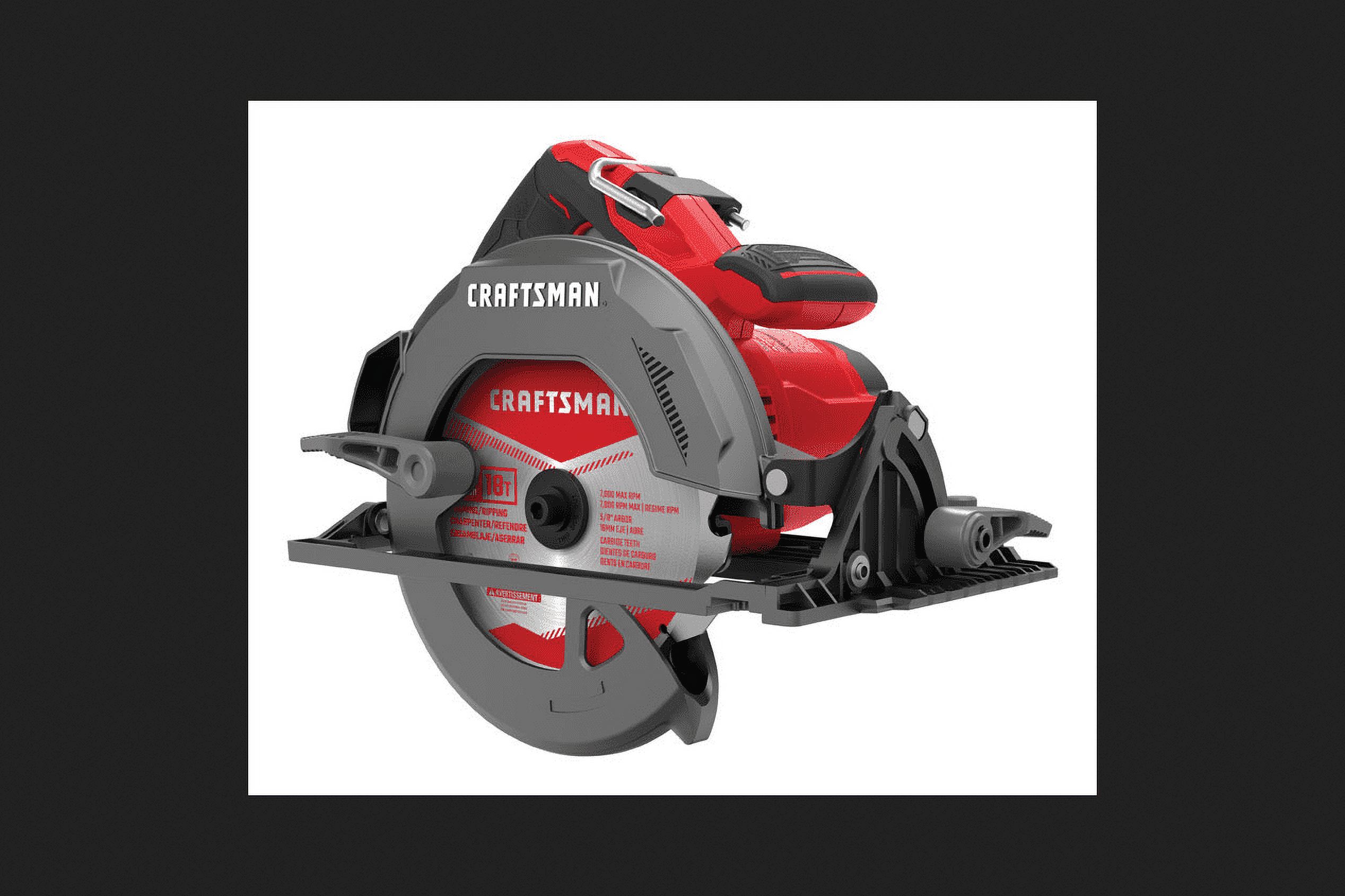 Craftsman 7-1/4 in. 15 amps Corded Lightweight Circular Saw 5500 rpm 11.15 lb. Red