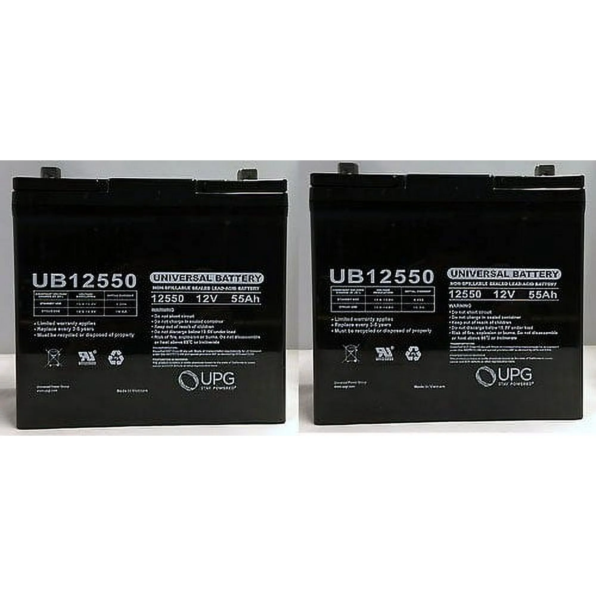 12V 55Ah A-Bec Scoota Plus 22NF Wheelchair Battery - 2 Pack