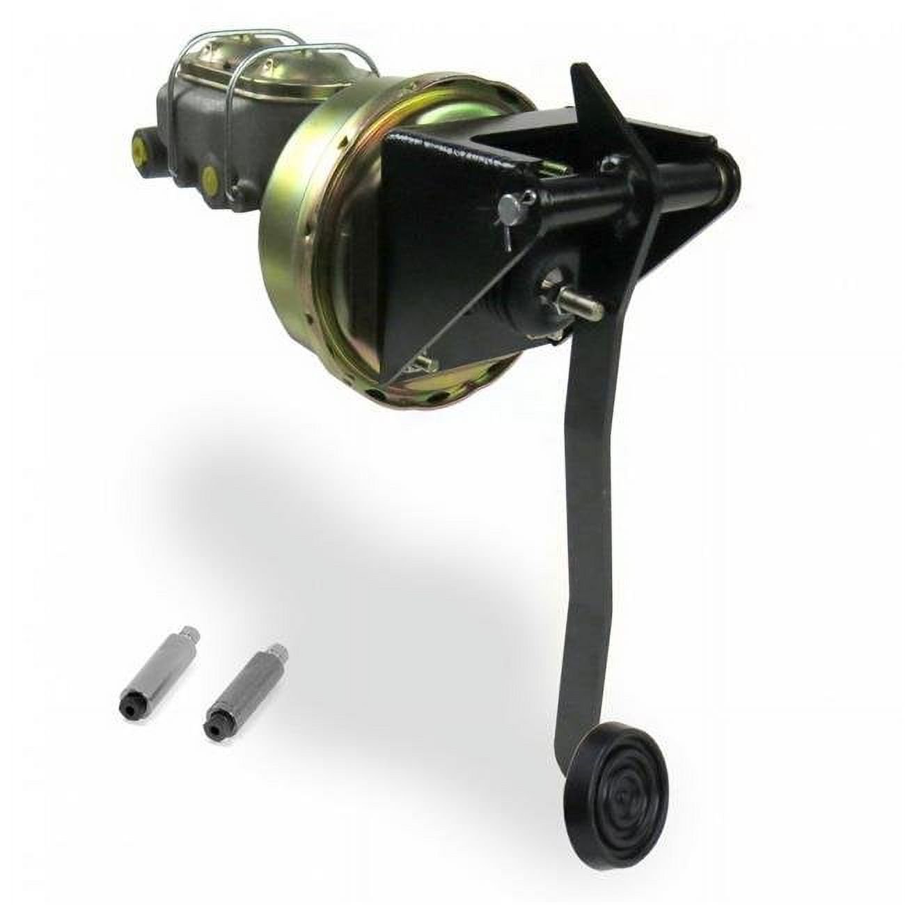 Helix Suspension Brakes & Steering  7 in. Dual Universal Firewall Drum & Drum Brake Pedal Kit with 3 in. Rubber Pad