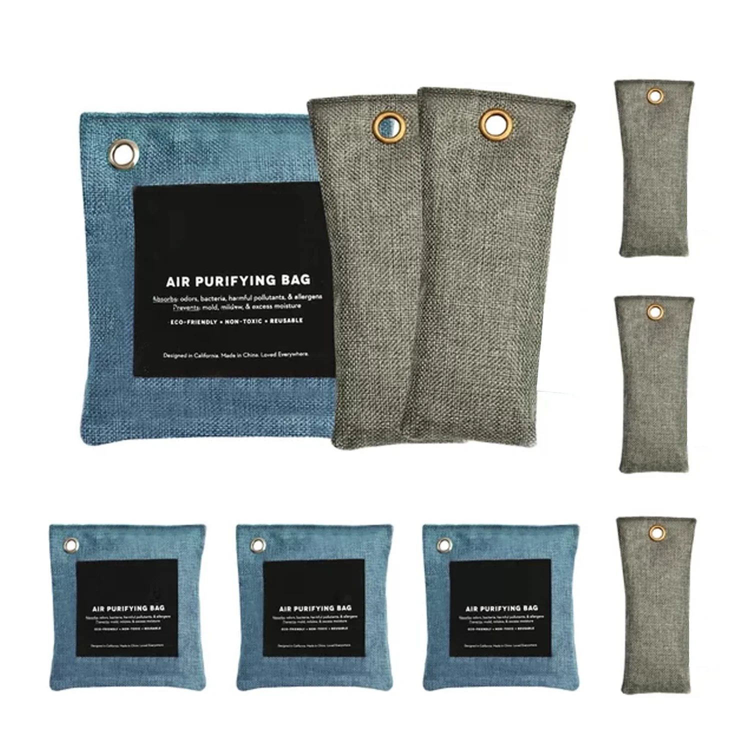 144pcs Bamboo Charcoal Air Purifying Bag Activated Charcoal Bags Odor Absorber