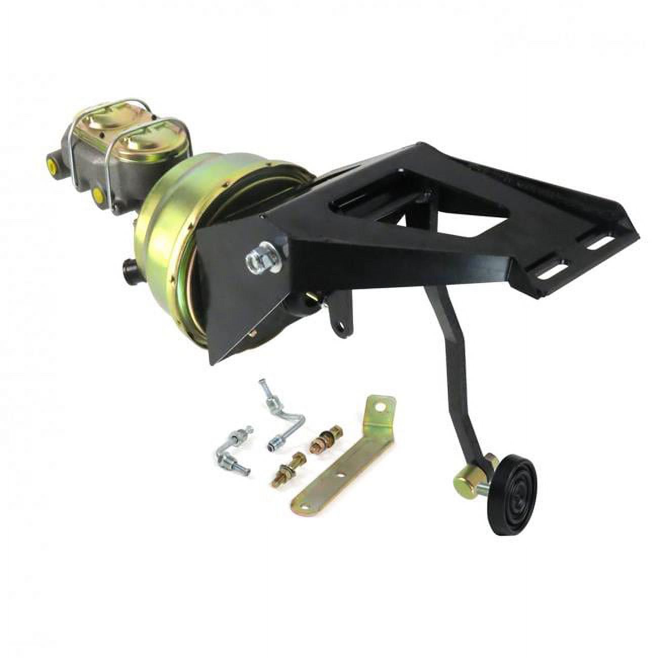 Helix Suspension Brakes & Steering  55-59 Chevy Truck Firewall 7 in. Dual Brake Pedal Kit Drum & Drum 3 in. Rubber Pad