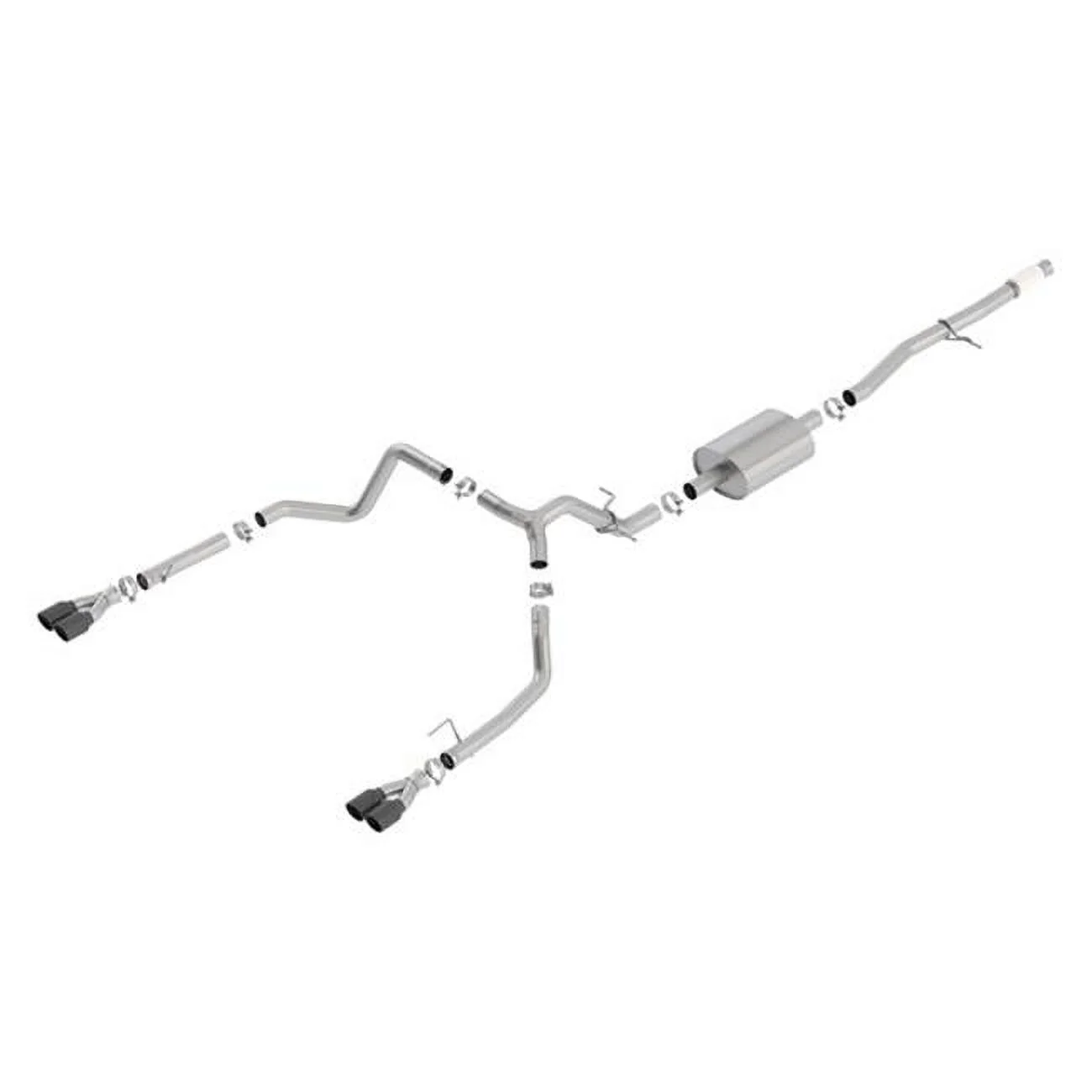 Borla 140770BC S-Type Cat Back System Exhaust System Kit EXHAUST SYSTEM Fits select: 2019-2022 CHEVROLET SILVERADO, 2019-2022 GMC SIERRA