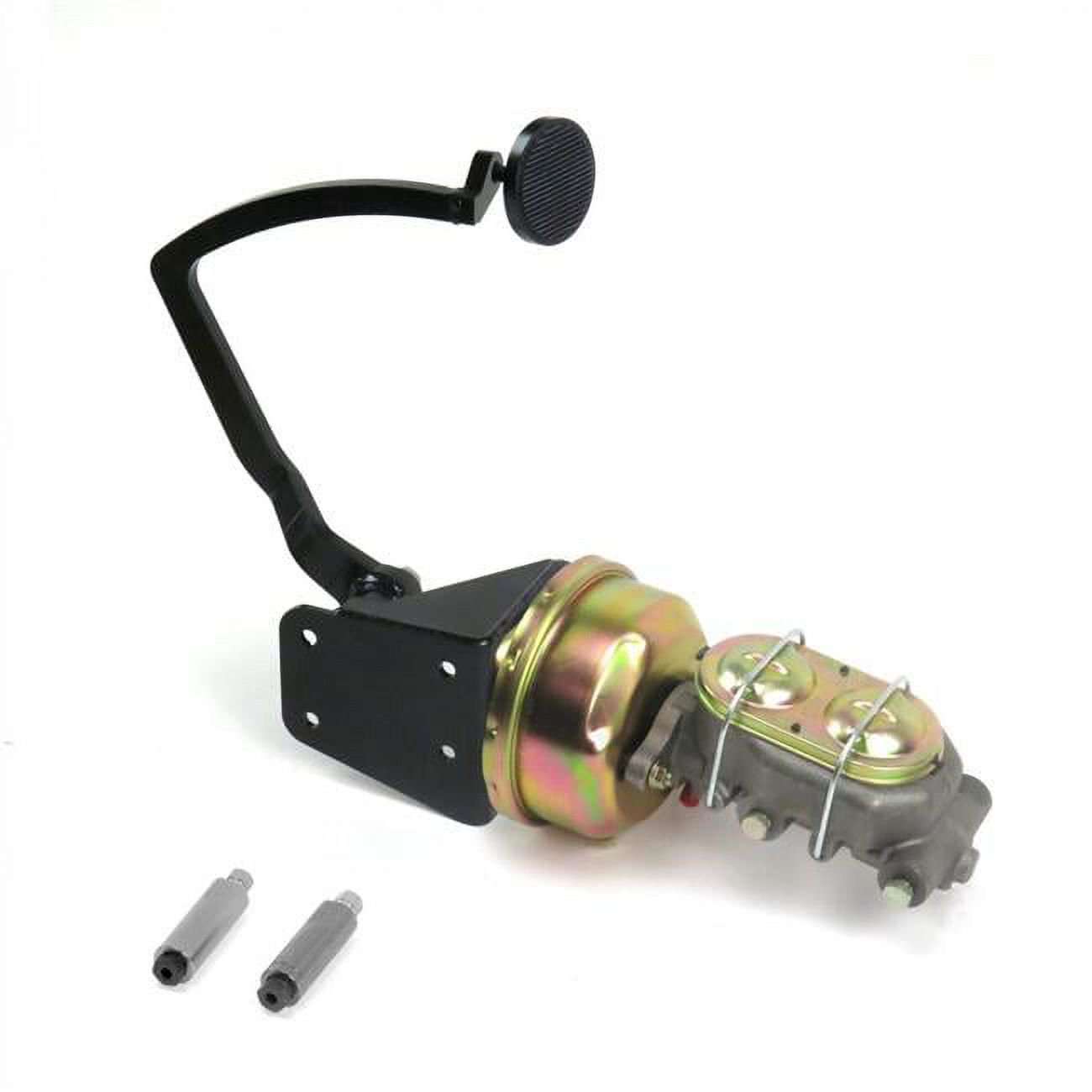 Helix Suspension Brakes & Steering 320057 7 in. Single Drum & Drum Brake Pedal Kit with 3 in. Black Pad for 1932 Ford