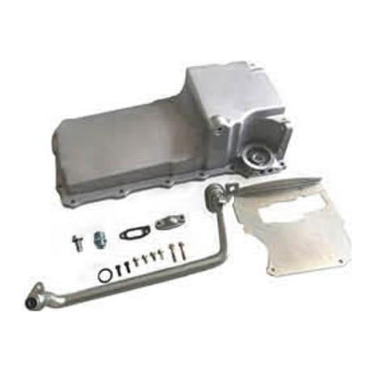 Bous Performance E44006P 5.5 qt. Aluminum LS Engine Swap Retrofit Oil Pan, Polished
